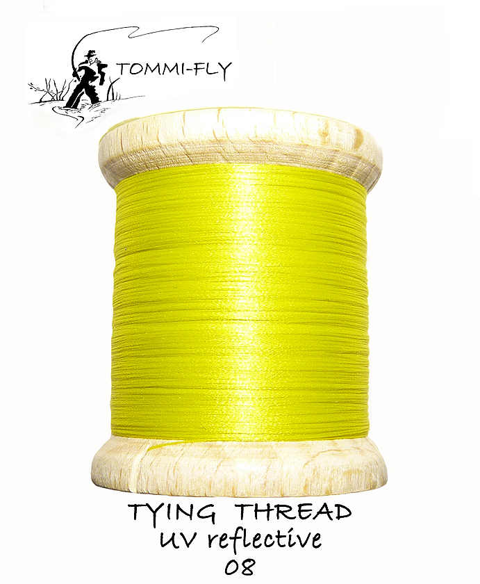TYING THREAD UV REFLECTIVE - žluto zelená