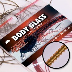 Oranžový bodyglass micro - půlkulatý