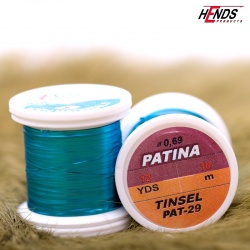 PATINA TINSEL - tyrkysová modrá lametka