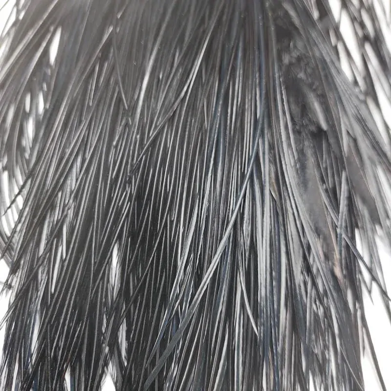 Kohoutí sedlový skalp Whiting Premium - černý, 10 srpků