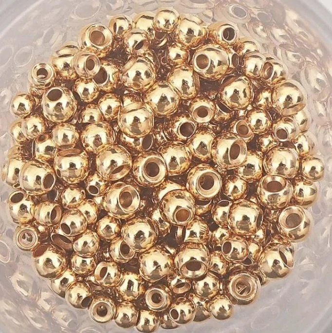 TUNGSTEN REGULAR BEADS - ZLATO TRG, 10ks