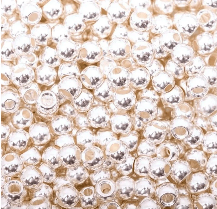 BRASS BEAD HEAD - STŘÍBRNÁ