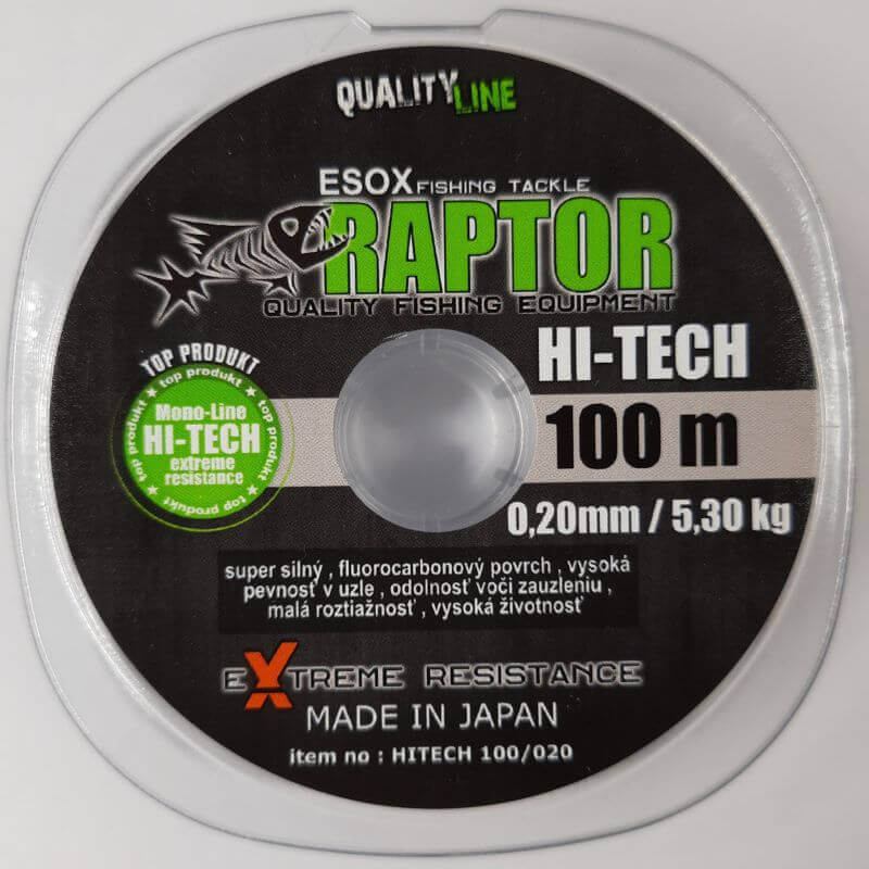 Vlasec 0,26mm, 8.50kg, 100m, RAPTOR