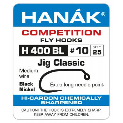H400BL - jigový háček, Hanák Competition, vel. 8 - 18