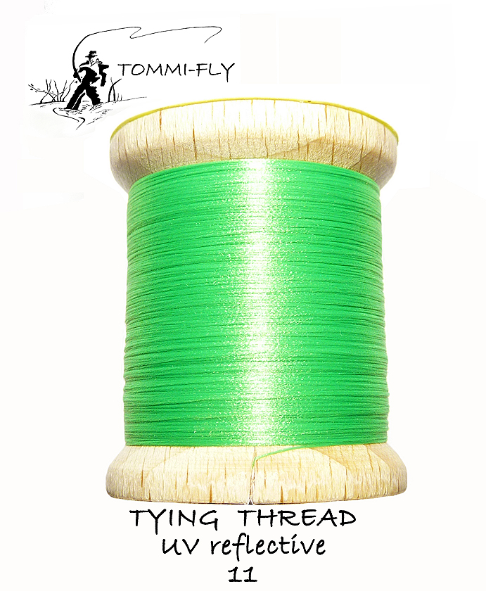 TYING THREAD UV REFLECTIVE - smaragdově zelená