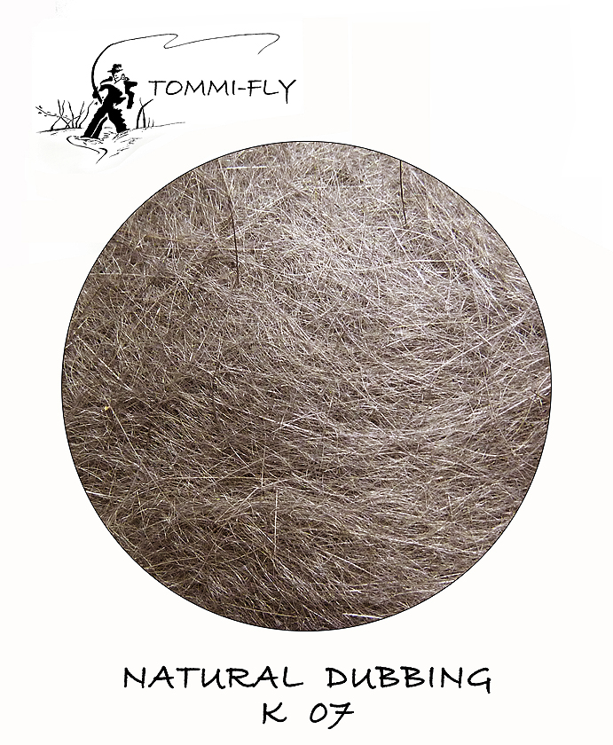 NATURAL DUBBING - RABBIT - šedý