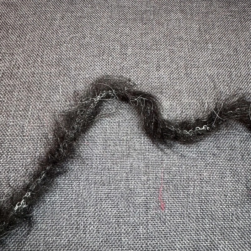 LONG CHENILLE - Černá