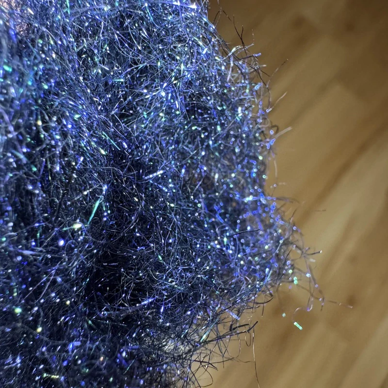 PEACOCK DUBBING - BLACK VIOLET/GREEN - Blue effect