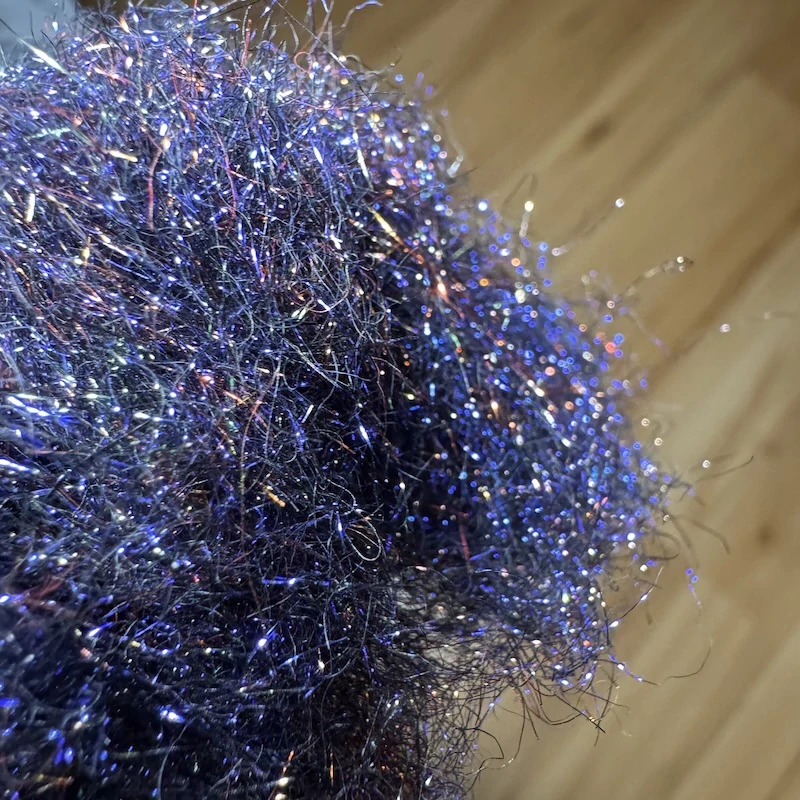 PEACOCK DUBBING - BLACK VIOLET/RED - Bronze effect