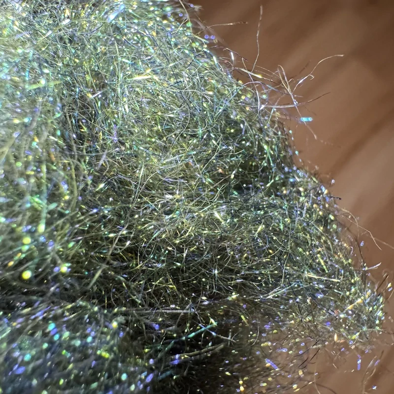 PEACOCK DUBBING - DARK GREEN - violet effect
