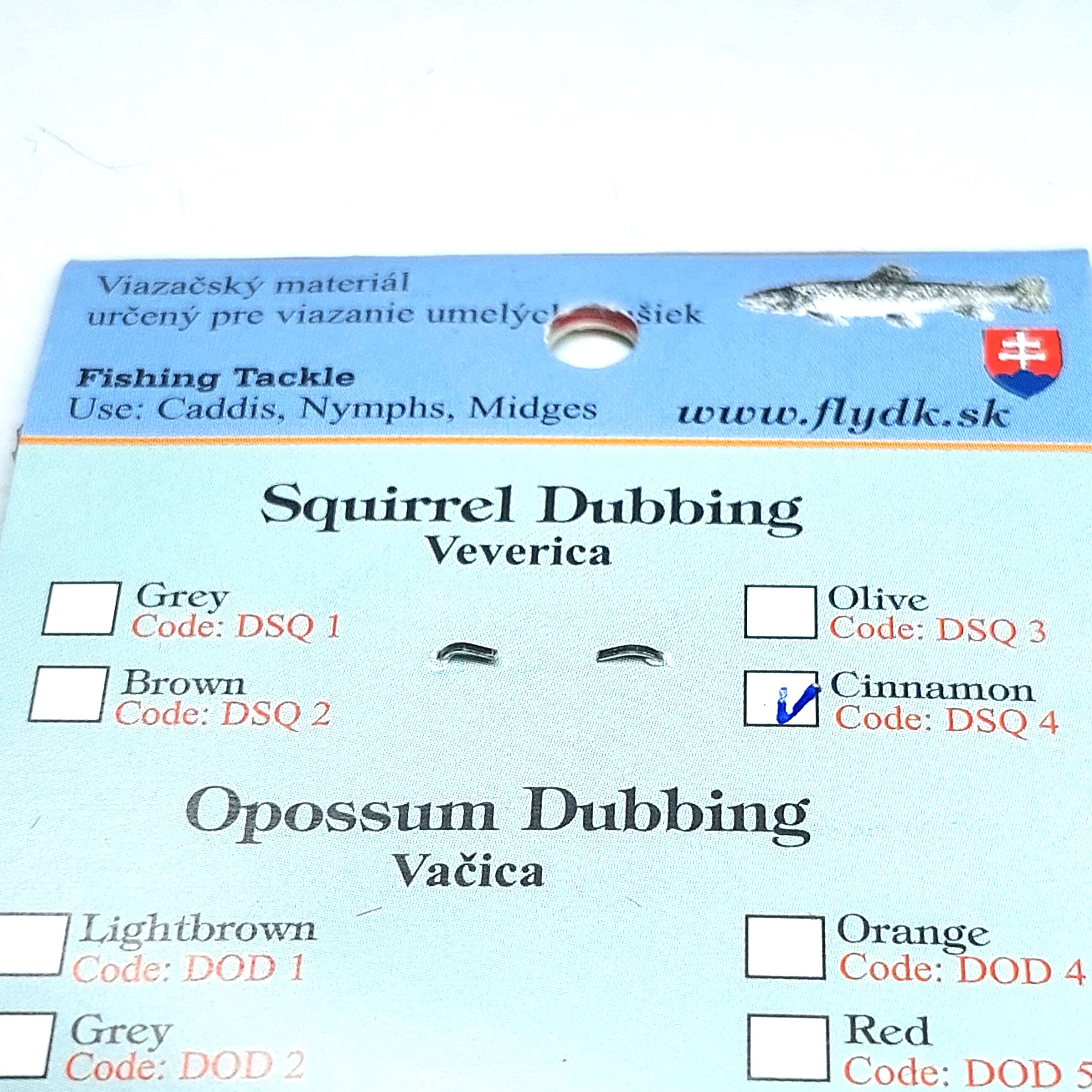 Veverka dubbing, skořicová