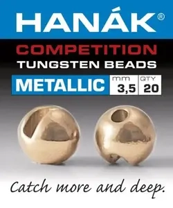 Tungstenové hlavičky Metallic Růžovězlaté s výřezem(slotted), Hanák