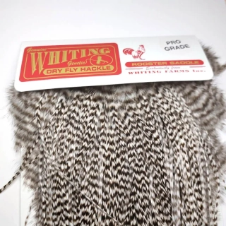 Kohoutí sedlový skalp Whiting Premium - grizzly, 10 srpků