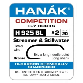 H925BL - streamerový háček, Hanák Competition, vel. 2 - 12