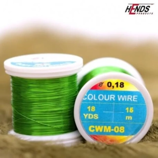 COLOUR WIRE - Zelený kroužkovací drátek