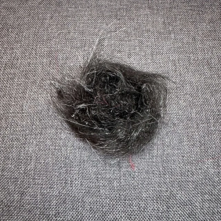 LONG CHENILLE - Černá
