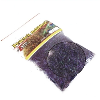 PEACOCK DUBBING - BLACK VIOLET/GREEN - Blue effect