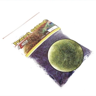 PEACOCK DUBBING - DARK GREEN - violet effect