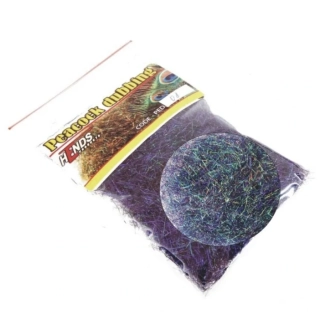 PEACOCK DUBBING - DARK VIOLET - red effect
