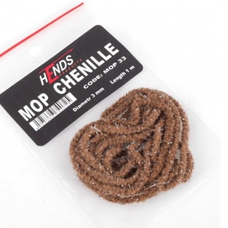 MOP CHENILLE - HNĚDOOLIVOVÁ MOTTLED MOP 33