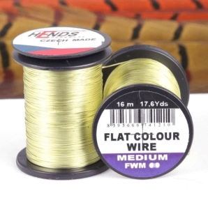 FLAT COLOUR WIRE MEDIUM - LIGHT GOLD FWM01